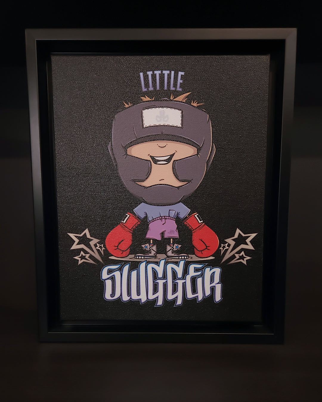 little SLUGGER \ Framed Canvas Print