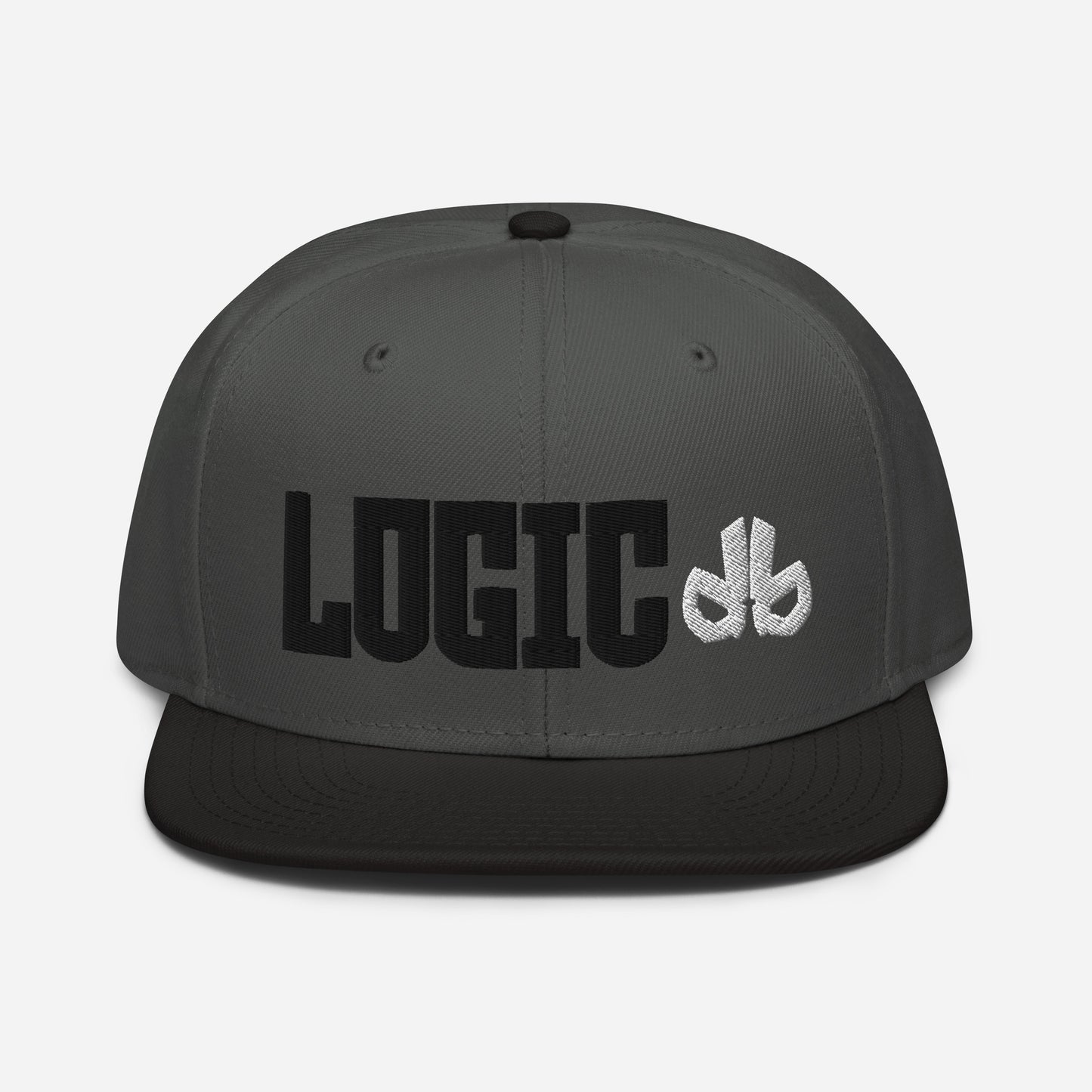 Logic - Snapback \ Embroidered \ Charcoal-Black