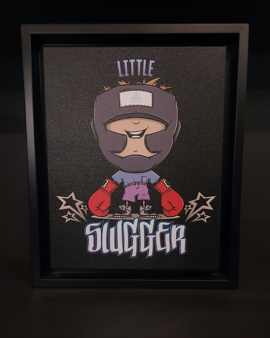 little SLUGGER \ Framed Canvas Print