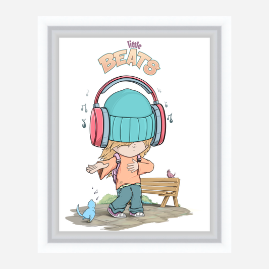 Little Beats \ Framed Canvas Print